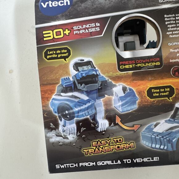 VTech Switch and Go Gorilla Muscle Car W/ 30+ Sounds & Phrases New - Picture 4 of 7
